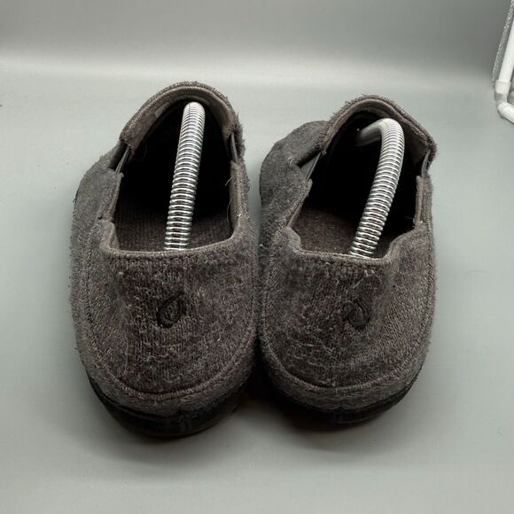 Olukai Moloa Hulu Men\'s 9 Gray Wool Lightweight Slip-On Low Top Comfort Slippers main image 7